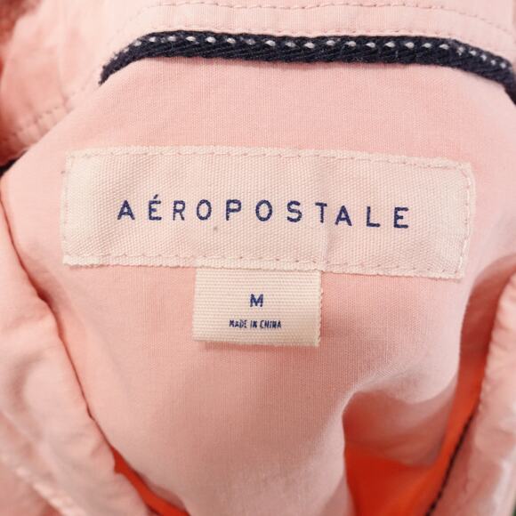 AEROPOSTALE PINK PEACH LONG SLEEVE BUTTON DOWN SHIRT MENS SIZE M MEDIUM - Picture 6 of 7